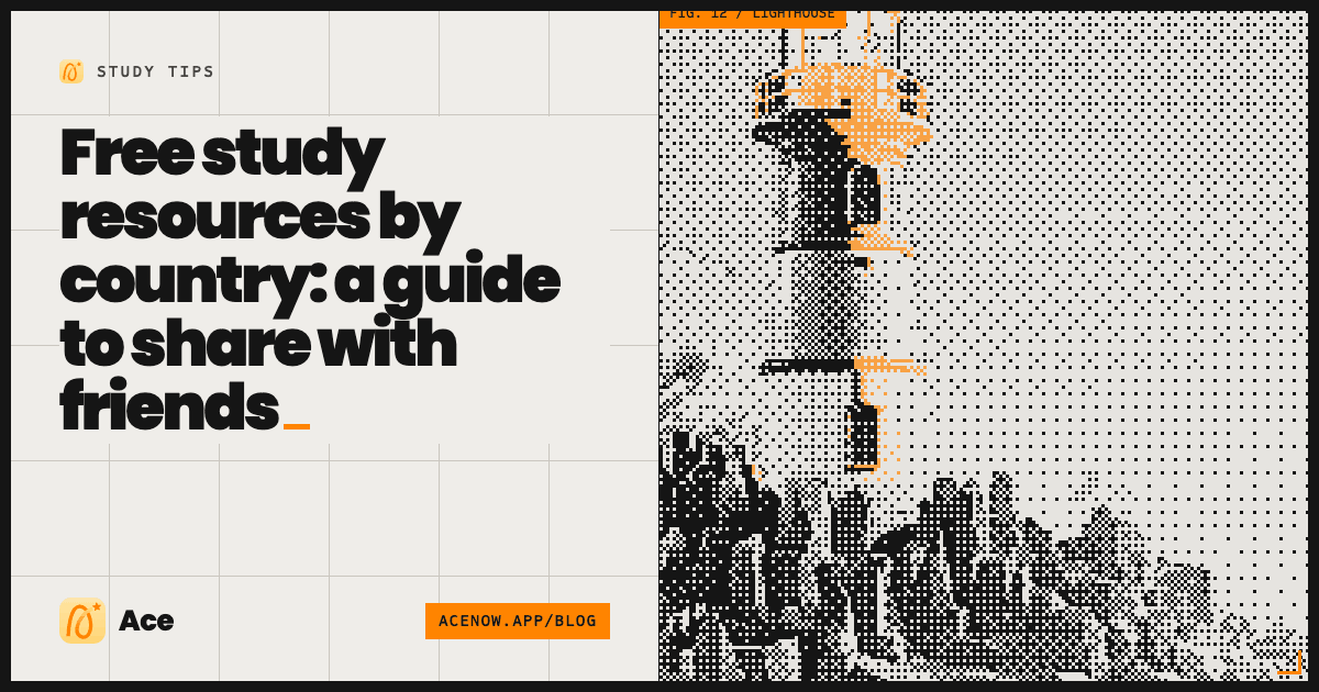Free study resources by country: a guide to share with friends — Ace blog