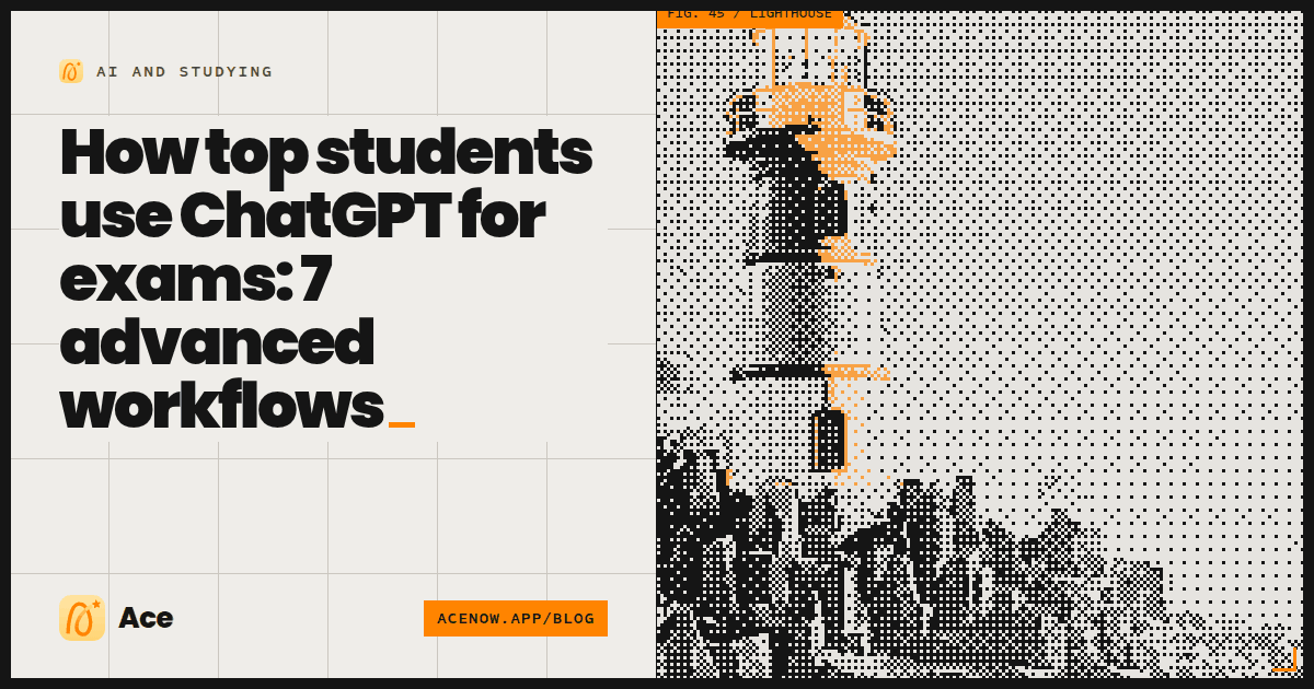 How top students use ChatGPT for exams: 7 advanced workflows — Ace blog